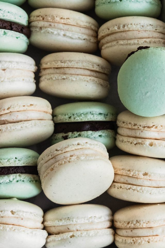 photo of a closeup of how to make macarons by top Houston lifestyle blogger Ashley Rose of Sugar & Cloth