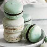 photo of buttercream and chocolate macarons by top Houston lifestyle blogger Ashley Rose of Sugar & Cloth