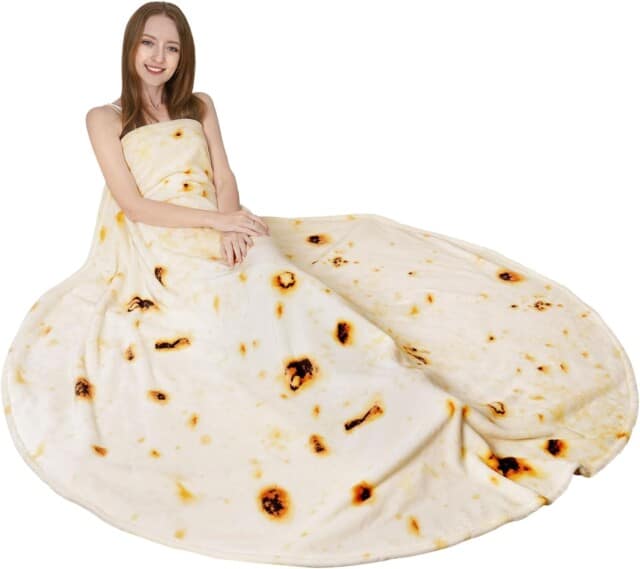 Burrito Blanket for white elephant gifts