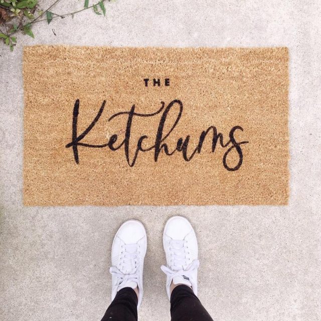 photo of the Customized Doormat as a personalized gift - best personalized gift