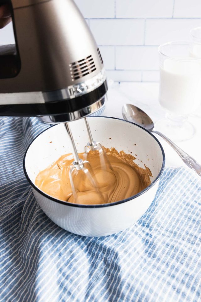 photo of the dalgona coffee being whipped by top Houston lifestyle blogger Ashley Rose of Sugar & Cloth