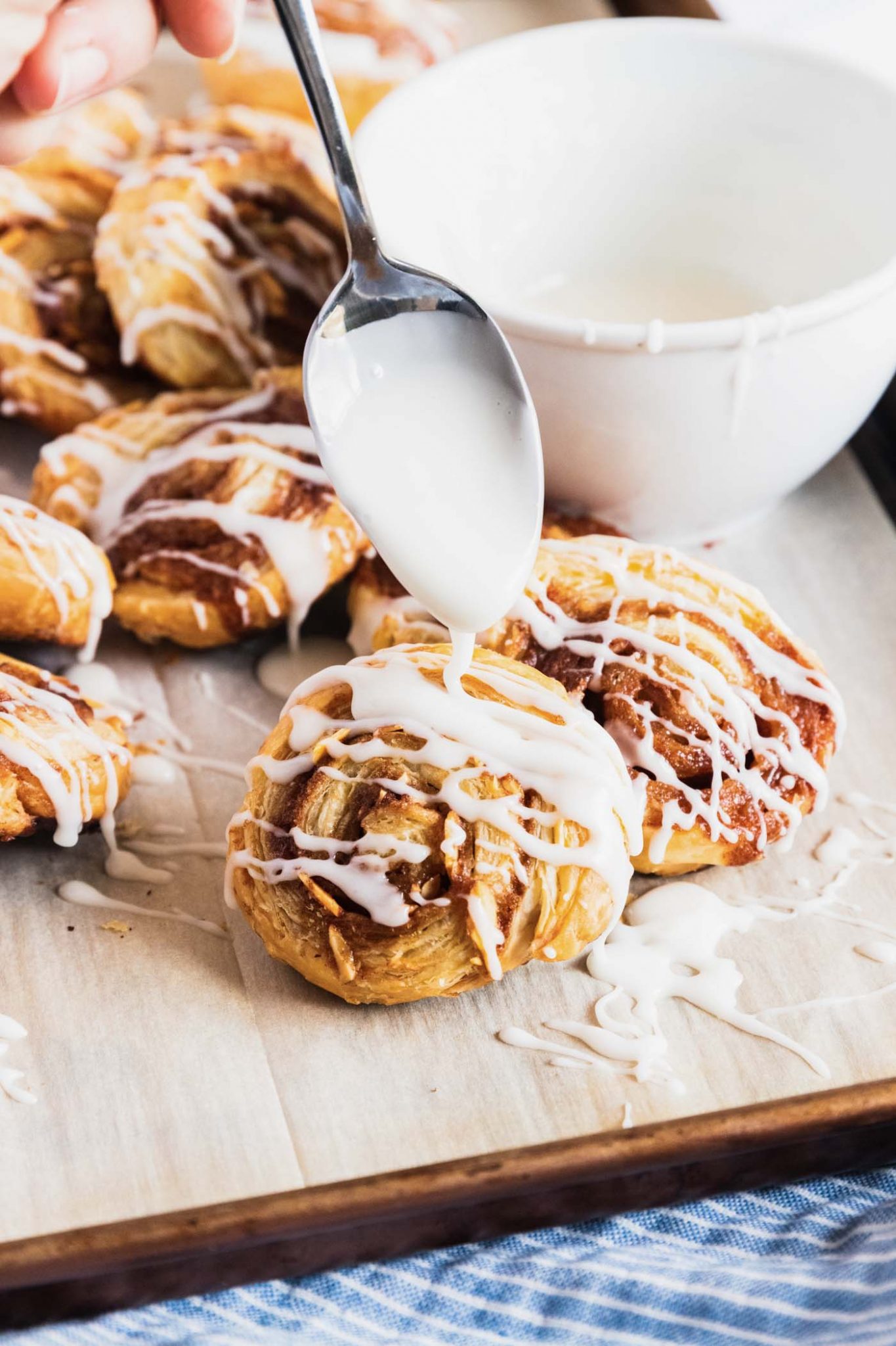 Puff Pastry Cinnamon Rolls Recipe — Sugar & Cloth