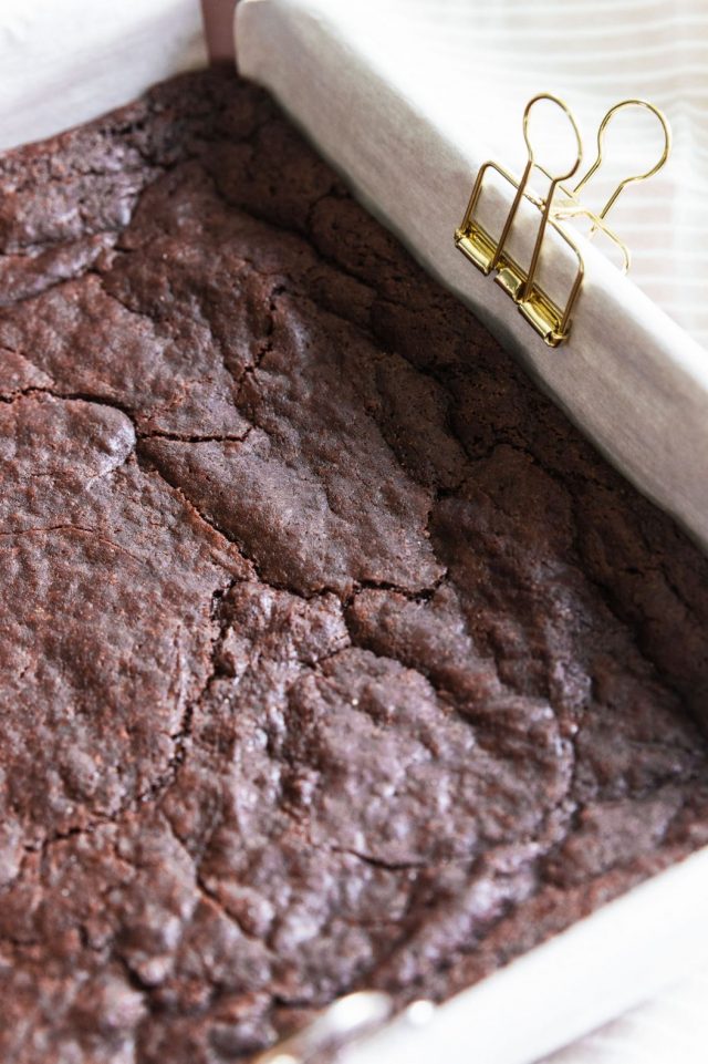 A photo of Vegan Egg Free Brownies made by Sugar and Cloth 
