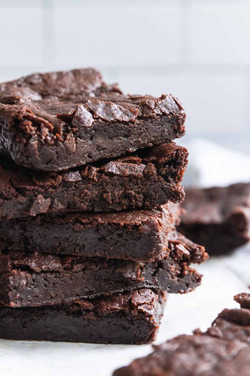 A photo of Vegan Egg Free Brownies made by Sugar and Cloth