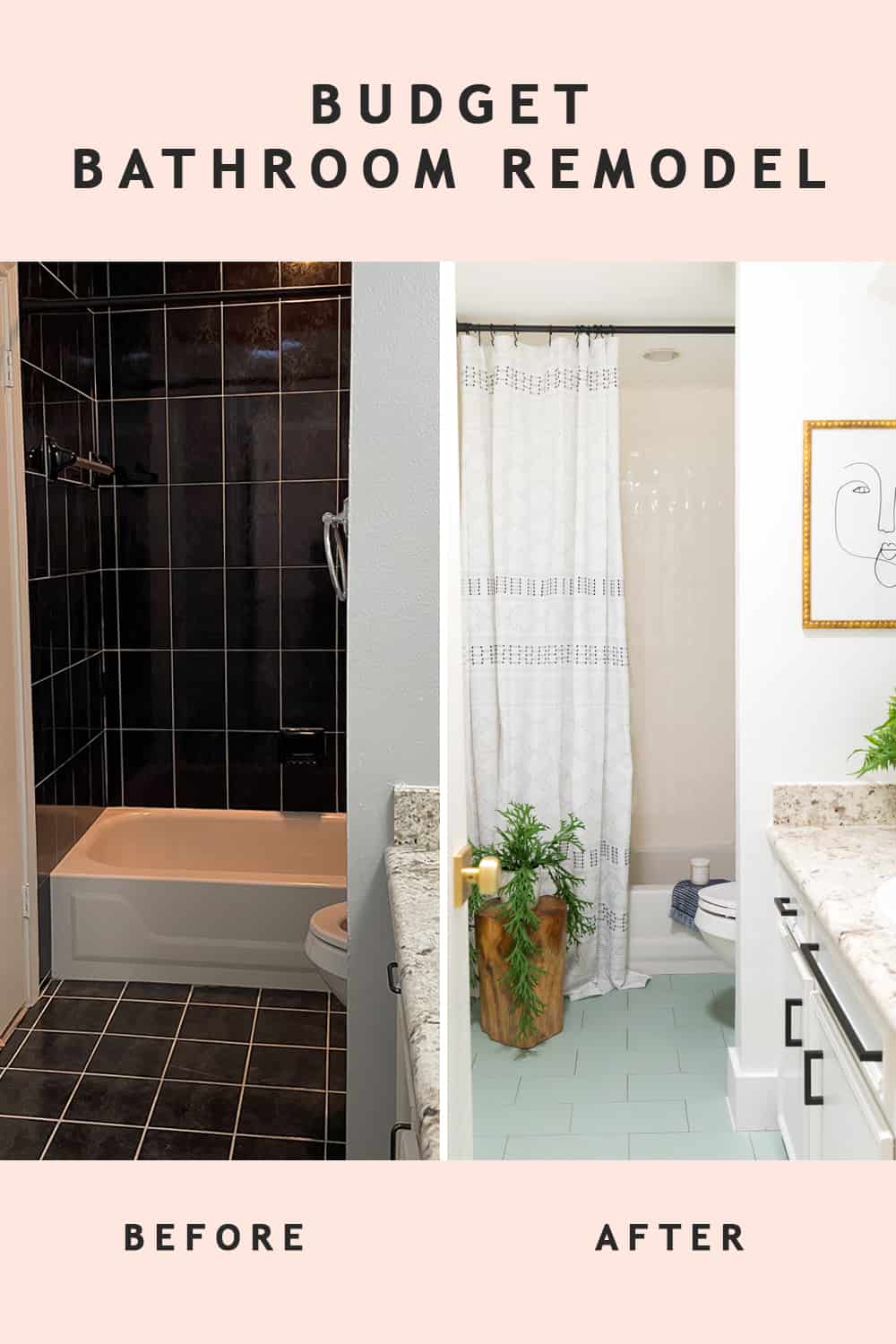 Before & After Budget Bathroom Update — Sugar & Cloth