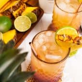 Tropical Malibu Bay Breeze Cocktail Recipe