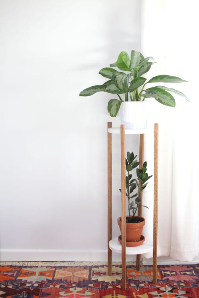 The Perfect DIY Plant Stand for Any Empty Corner by A Beautiful Mess