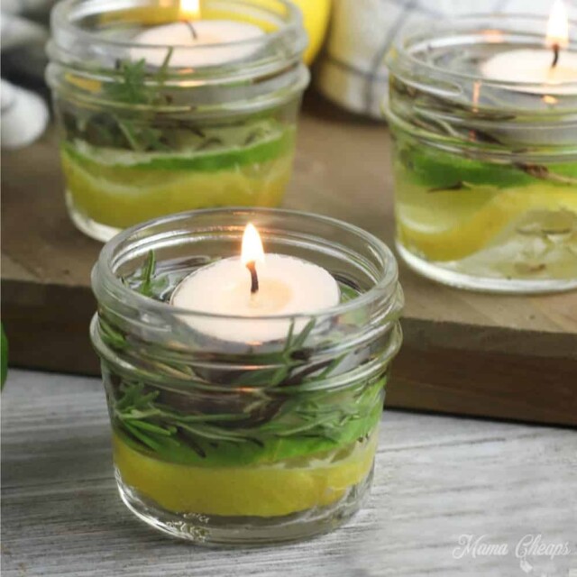 Easy DIY Bug Repellent Candle Jars by Mama Cheaps