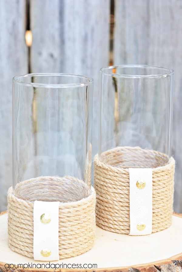 Rope Hurricane Vase {Nate Berkus Inspired}