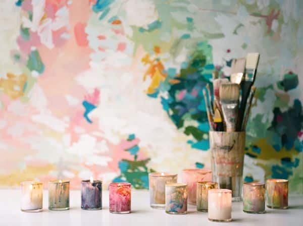 DIY Painted Votives
