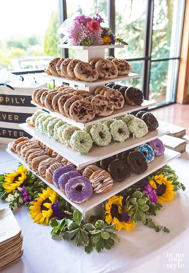 DIY Donut Wedding Cake Stand