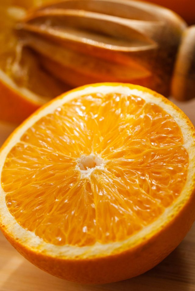 how to make fireball shots - half sliced orange
