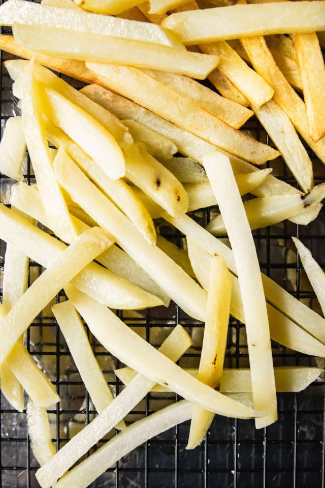 fries - french fries on a rack
