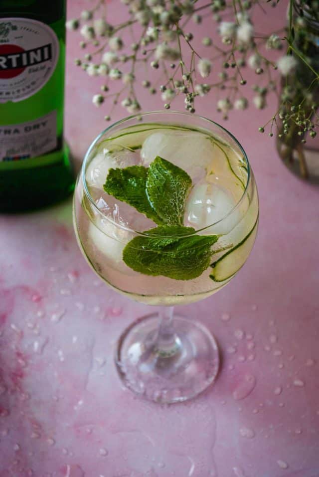 Martini Spritz Recipe - a glassful of martini spritz