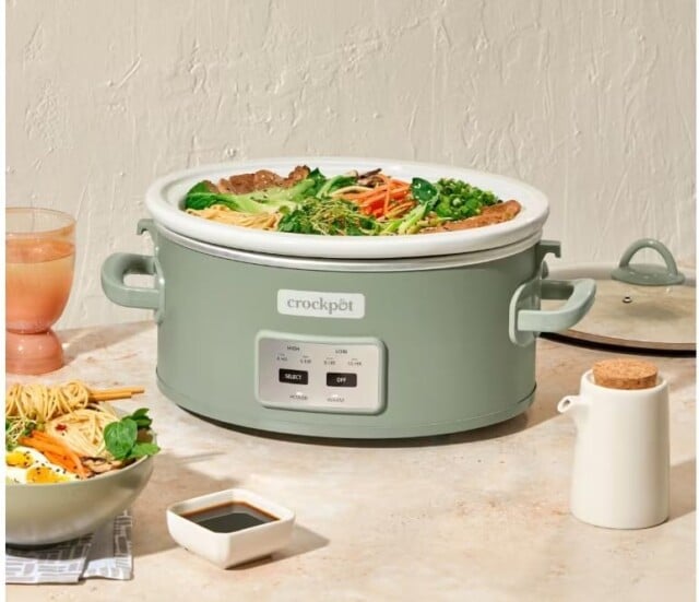 Crock-Pot Locking Lid 6qt Cook and Carry Programmable Slow Cooker for gifts for women who want nothing