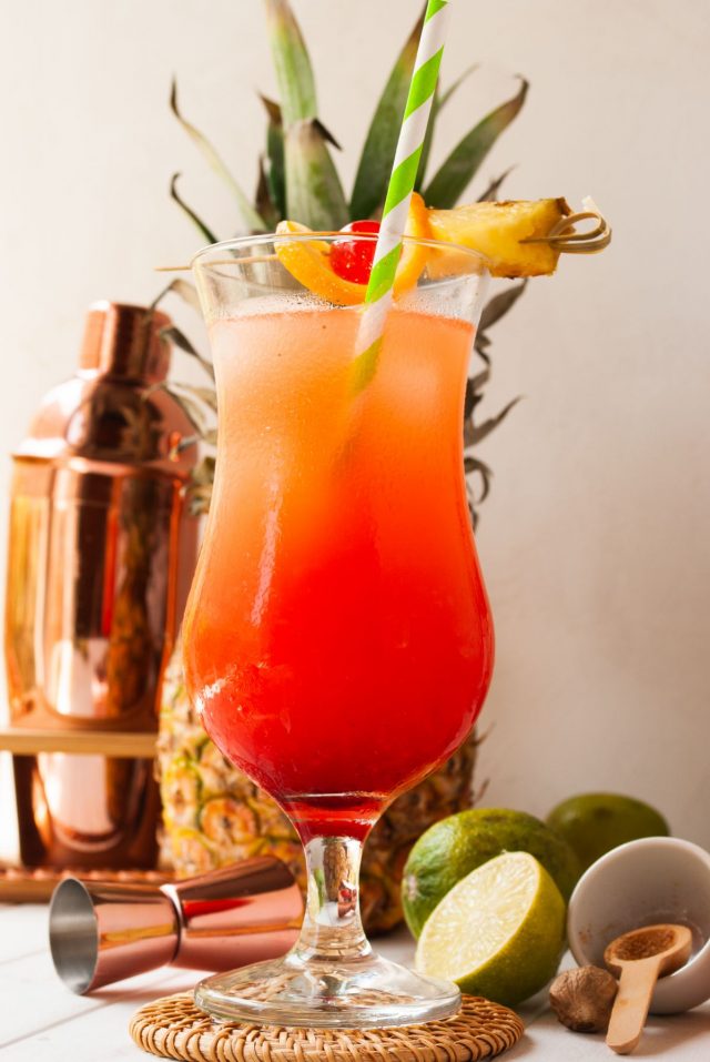 rum drinks - a photo of rum punch