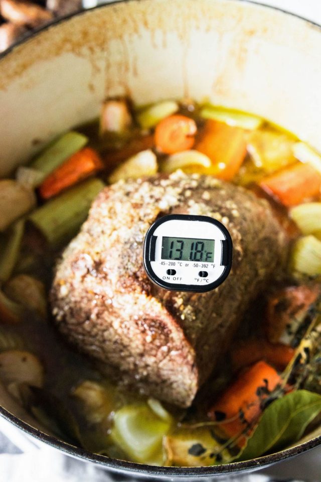 roast beef cooking time per pound - measuring temp of beef