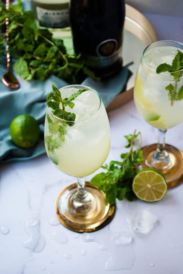 Easy Martini Bianco Spritz Cocktail - A Grateful Meal