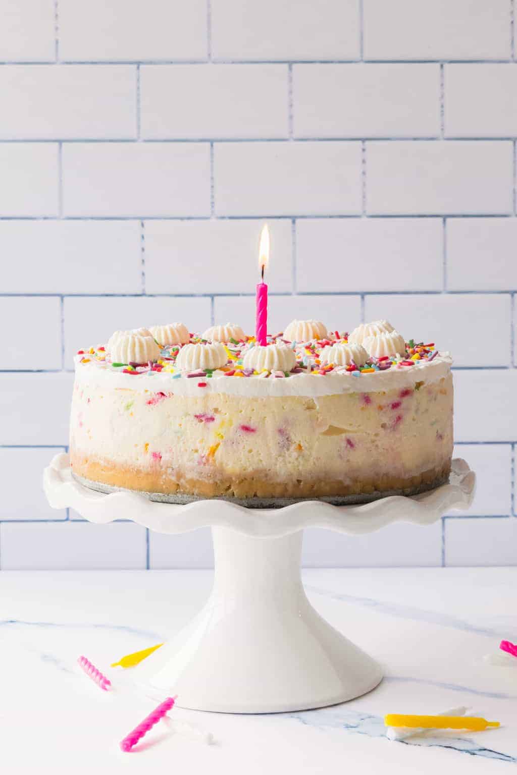 Quick Funfetti Birthday Cheesecake Recipe — Sugar & Cloth