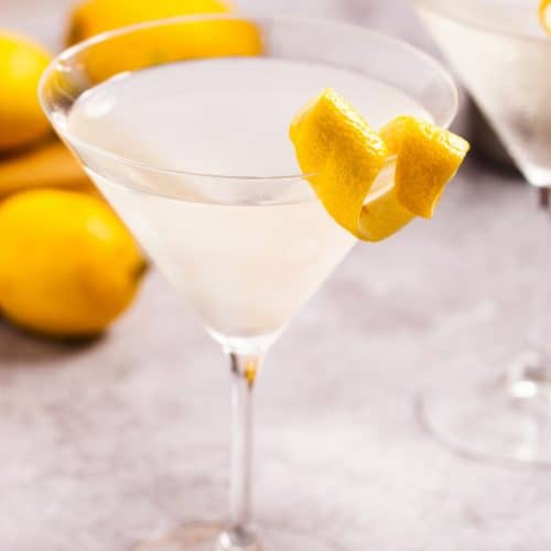 best vodka for martini - angled shot of martini drink
