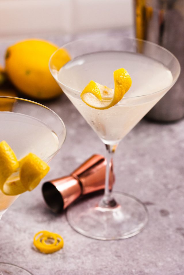 straight up martini - single martini cocktail