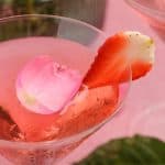rose martini recipe - clear photo of the drink
