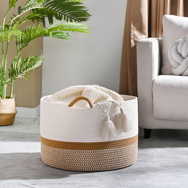 Large Blanket Basket 