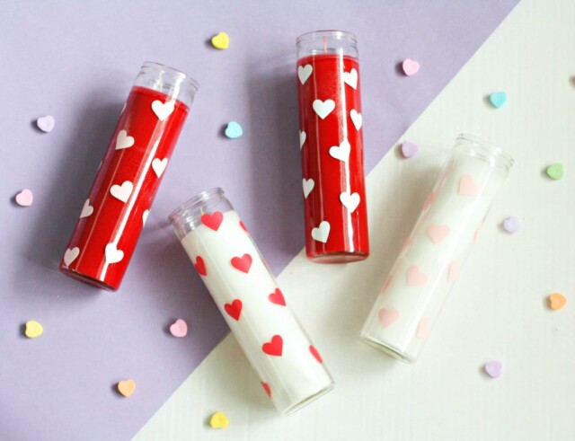 DIY Valentines Candles for dy valentines gift ideas