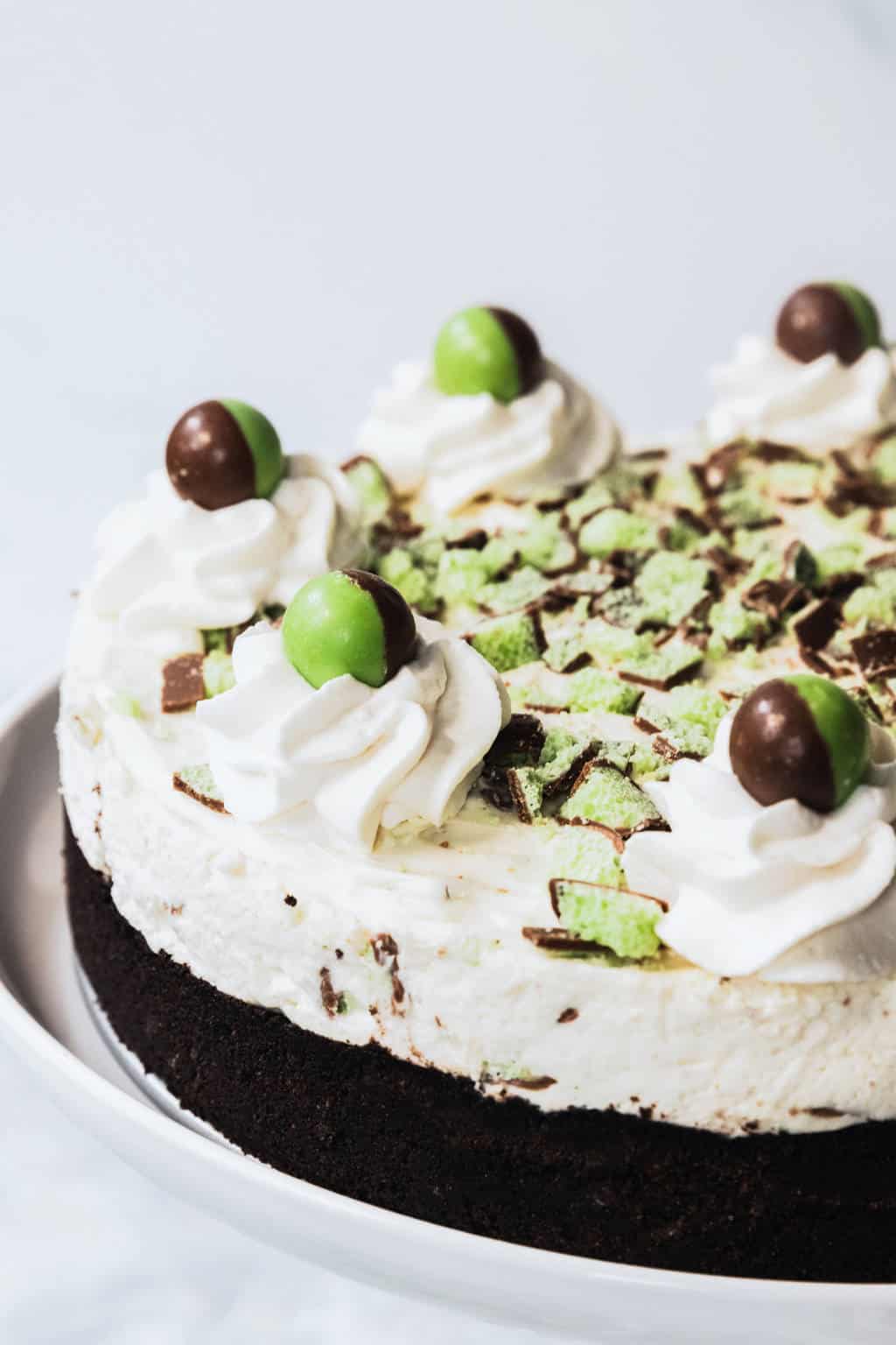 No Bake Mint Aero Cheesecake Recipe — Sugar & Cloth