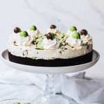 Mint Aero Cheesecake Recipe for St. Patrick's part food ideas by Sugar & Cloth