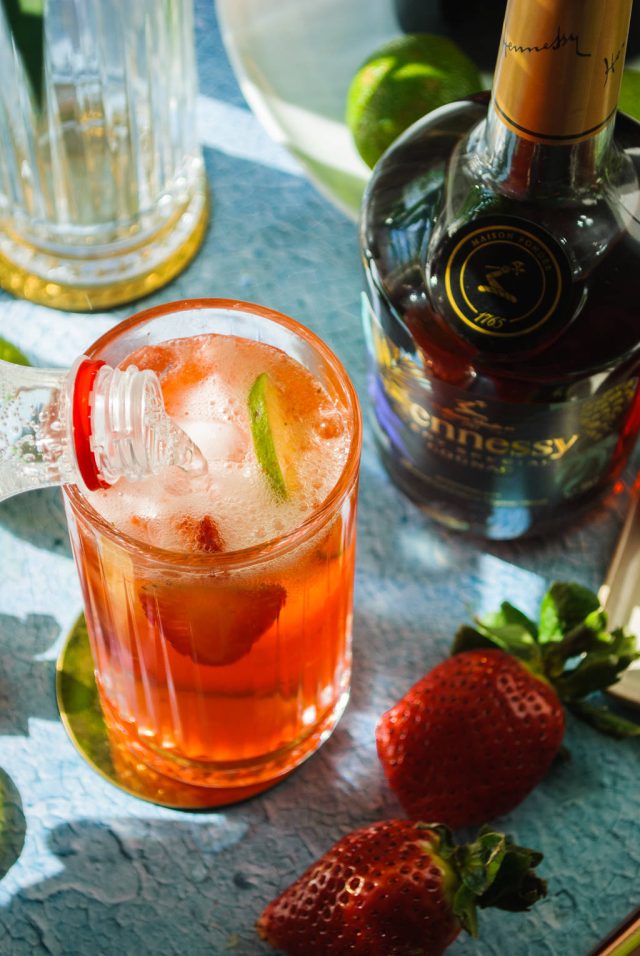 how to make strawberry hennessy
