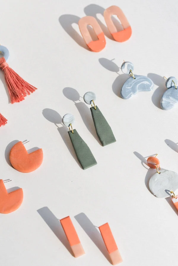 DIY Clay Earrings for Valentines