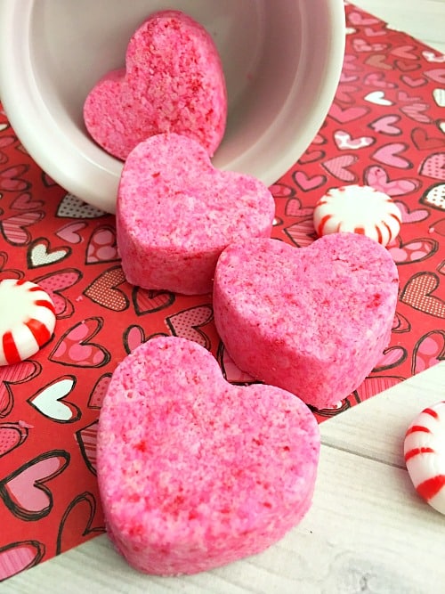 diy heat bath bombs for handmade valentines day gifts