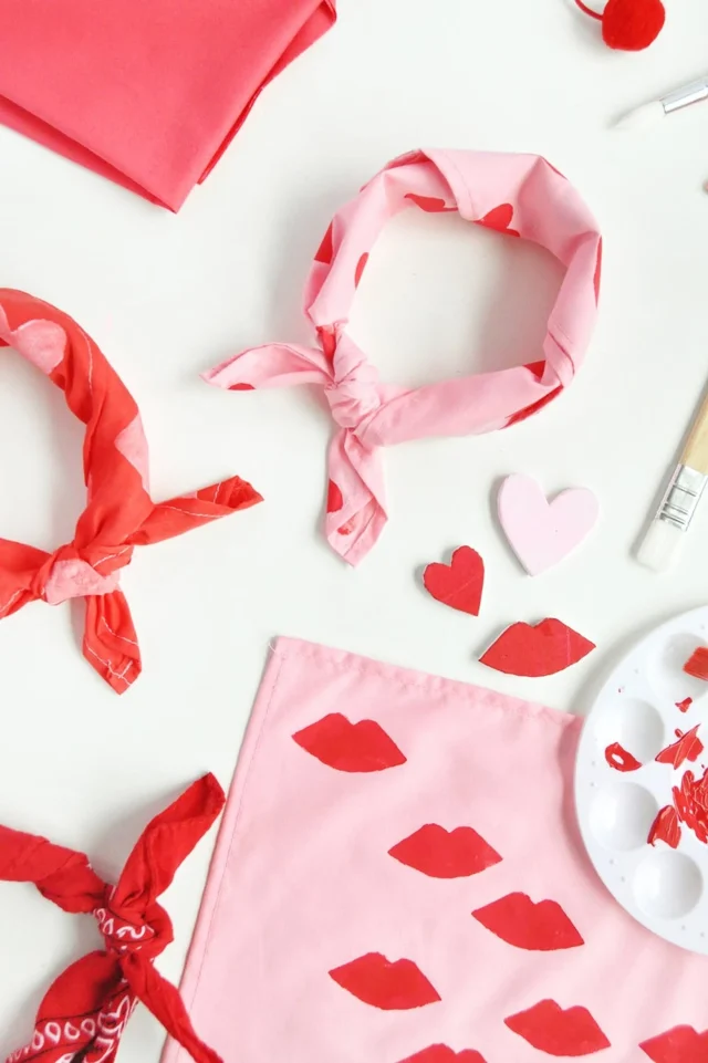 DIY Valentines Scarves