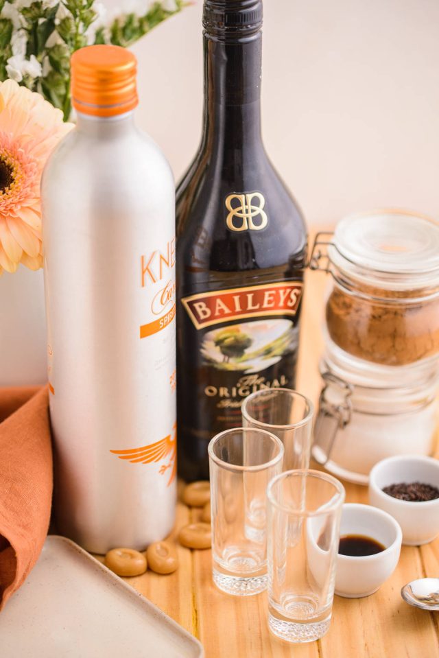 the ingredients to create a buttery nipple