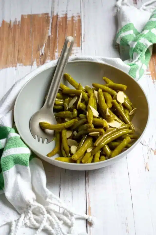 Cold Canned Green Bean Salad for canned green bean recipes