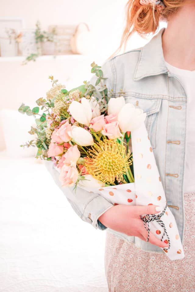 How to Make a Mother’s Day Bouquet with Grocery Store Flowers for Mother's Day