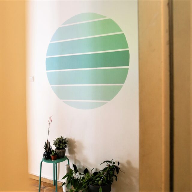 Circle Ombre Wall Painting