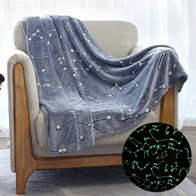 Kanguru Glow in The Dark Constellation Blanket, for date night gift baskets