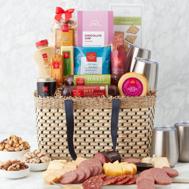 Deluxe Gourmet Picnic Gift Basket for Date Night Gift Baskets Ideas
