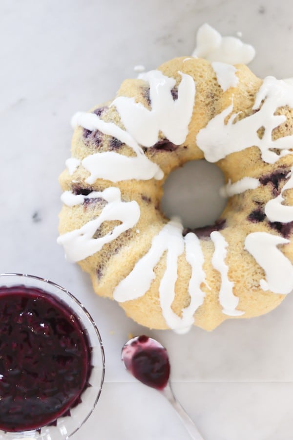 Instant Pot Berries and Cream Breakfast Cake