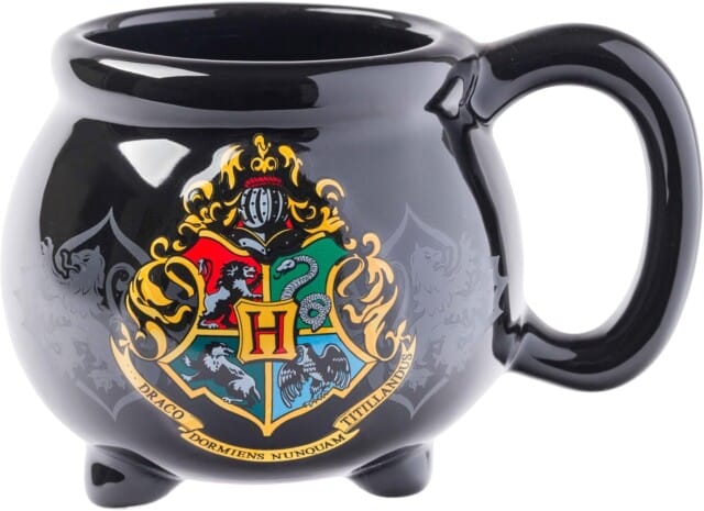 Silver Buffalo Warner Bros Harry Potter Hogwarts School Crest Cauldron for Harry Potter gifts