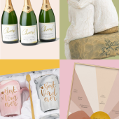 graphic gift guide of the best anniversary gifts for parents by sugar and cloth