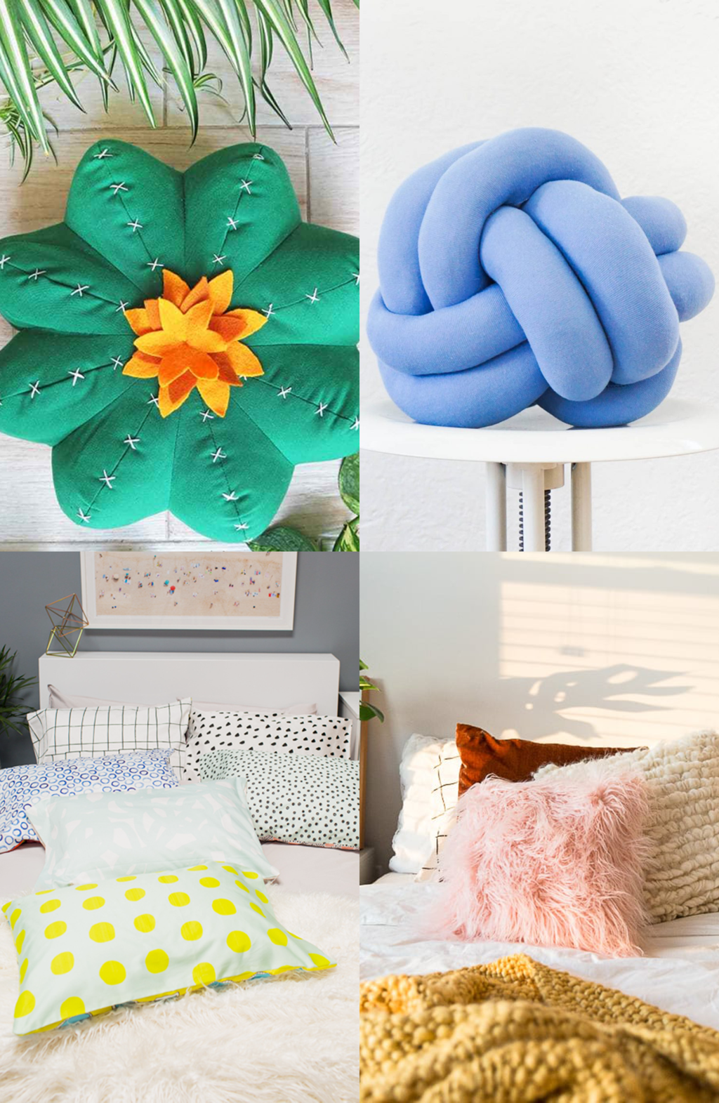 DIY Pillow Ideas for your home by Sugar & Cloth