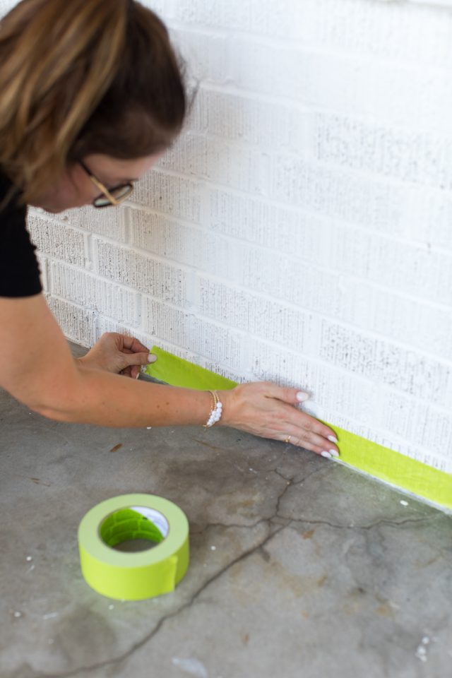 how to paint a porch - using hgtv scotch tape for our porch makeover by sugar & cloth