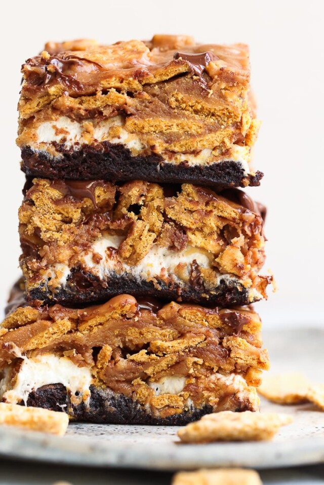 Peanut Butter S’mores Brownies