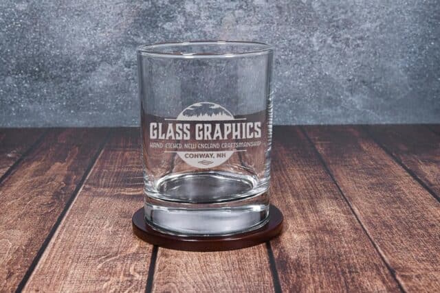 Personalized Engraved Bourbon Rocks Glass