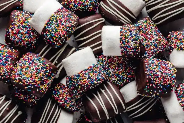 Chocolate-Dipped Marshmallows for recipes with marshmallows
