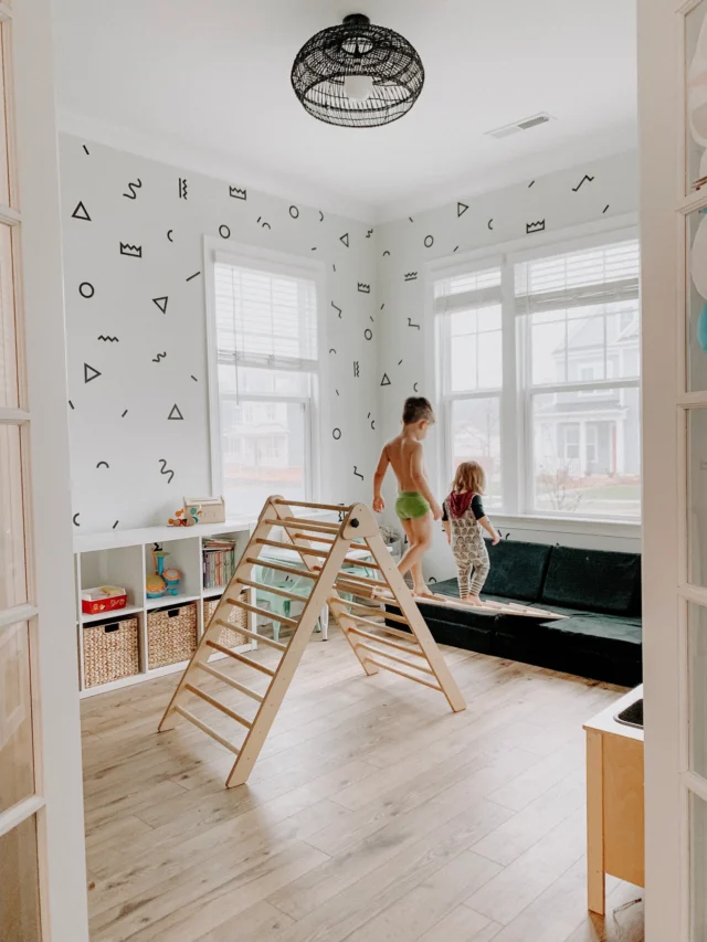 Geometric Wall Playroom