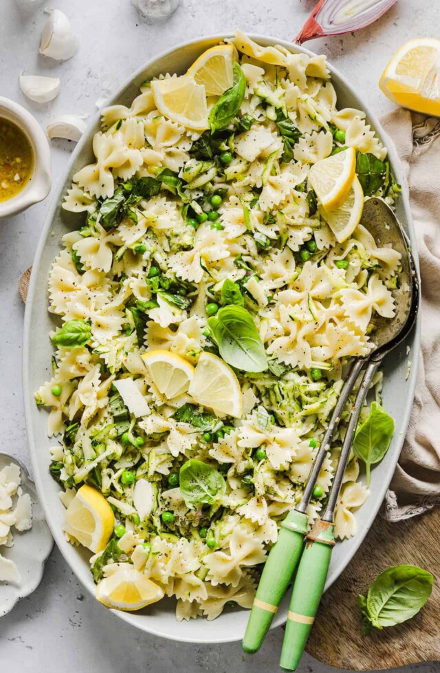 Lemon Basil Pasta Salad for pasta side dishes